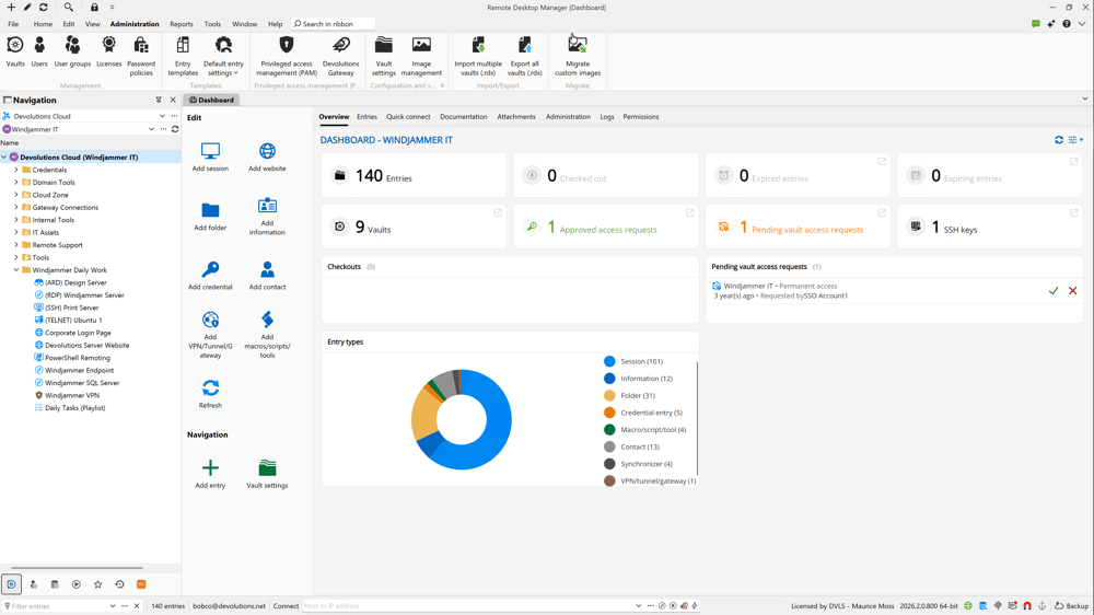 Cloud-hosted data source for Devolutions RDM